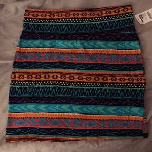 Charlotte Russe Cotton Body Con Mini Skirt